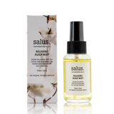 Salus Relaxing Sleep Mist 50ml spray bottle with lavender and calming botanical ingredients for restful sleep.