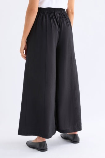 Black Elk Rema Pant displayed on a model, featuring a slim fit and stylish design perfect for casual or everyday wear.