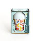 Chino Club Kids' mini smoothie cup with blue fruits design and straw, 200ml capacity, ideal for kids' beverages.