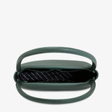 Open green Status Anxiety Light Of Day handbag showing interior and stylish design, perfect for everyday use.
