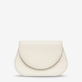 Status Anxiety Eyes Wide Chalk handbag with stylish design, featuring a sleek chalk-colored exterior and modern aesthetic.
