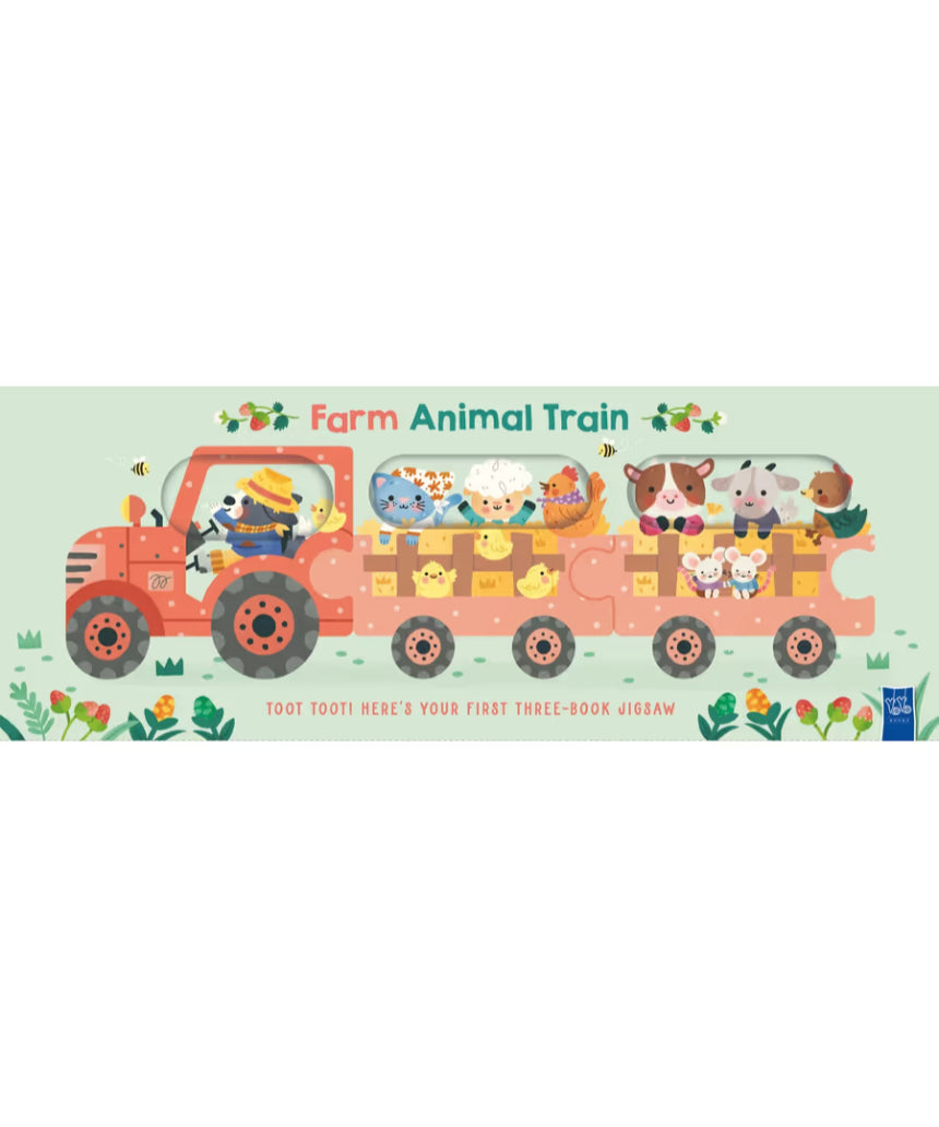 Brumby Sunstate Story Animal Train: Farm toy set featuring colorful farm animals and a train for imaginative play