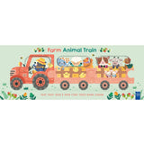 Brumby Sunstate Story Animal Train: Farm toy set featuring colorful farm animals and a train for imaginative play