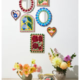 Jones & Co Bloom Nouveau Yellow Arch wall decor featuring a vibrant yellow floral design against a neutral background.