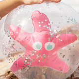 Colorful Sunnylife Beach Ball Ocean Treasure with vibrant ocean-themed design, ideal for beach and pool fun.