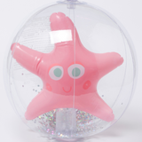 Bright Sunnylife beach ball with ocean treasure design, featuring colorful patterns and a playful, summery vibe.