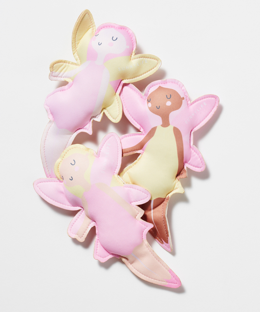Sunnylife Dive Buddies Mima the Fairy toy featuring a colorful fairy character with wings and a whimsical design.