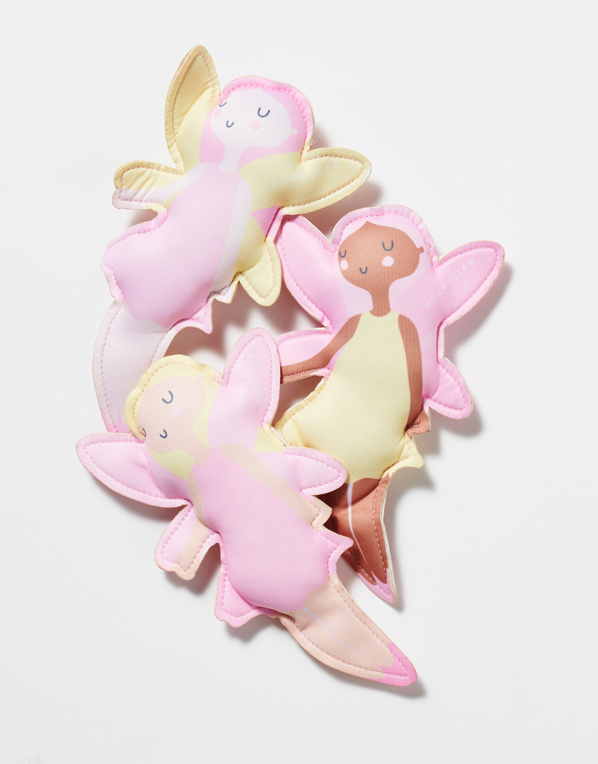 Sunnylife Dive Buddies Mima the Fairy toy featuring a colorful fairy character with wings and a whimsical design.