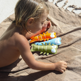 Sunnylife Dive Buddies Sonny the Sea Creature plush toy with bright colors and soft fabric for kids.