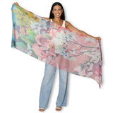 Pink granite scarf by The Artists Label featuring a soft, flowing fabric with a stylish, artistic design.