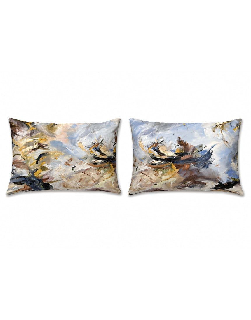 Silk pillowcase from The Artists Label Echoes Of Creation collection, featuring smooth fabric and artistic design details.