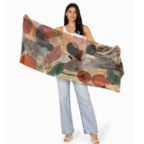 Light blue viscose modal scarf from The Artists Label with soft, flowing fabric, perfect for stylish layered looks.