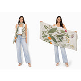 Colorful Wool Scarf from The Artists Label Summer Medley collection, featuring vibrant patterns and soft fabric for stylish wear.