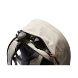Bellroy Lite Daypack in ash color, showing a sleek, compact backpack with multiple compartments and padded shoulder straps.