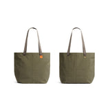 Bellroy Market Tote in Willow fabric with sturdy handles and spacious interior for daily shopping and casual outings.