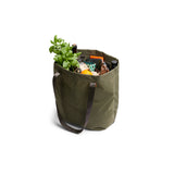 Bellroy Market Tote in Willow with spacious design, sturdy handles, and eco-friendly fabric for versatile everyday use.