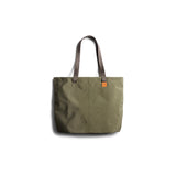 Bellroy Market Tote Willow in natural tan leather with sturdy handles and spacious design for everyday shopping and carrying.