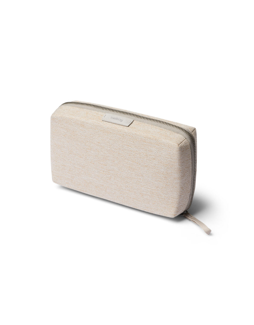 Bellroy Tech Kit Saltbush showing compact organizer with multiple compartments for cables and accessories.
