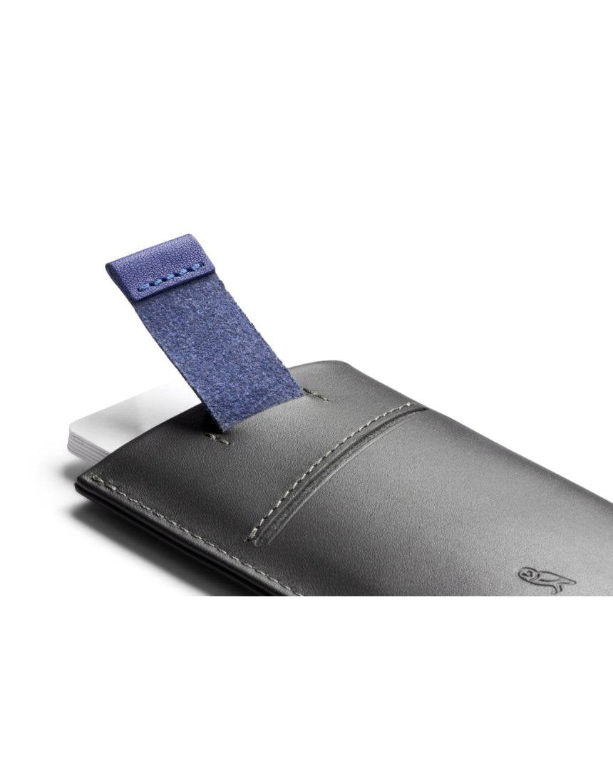 Bellroy Card Sleeve 2nd Ed. - Charcoal Cobalt detail view 5
