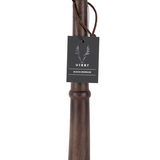 Viski 12-inch acacia wood muddler for cocktails, featuring a smooth, natural wood finish for effective muddling in drinks.