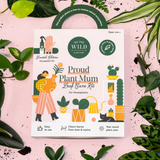 We The Wild Proud Plant Mum Leaf Health Kit featuring natural plant care products in eco-friendly packaging.