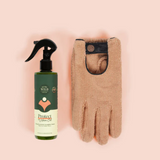 We The Wild Proud Plant Mum Leaf Health Kit with plant care tools and products for healthy houseplants, displayed in a natural setting.