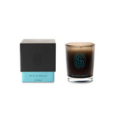 Scarlet & Grace 90 Mile Beach 60g candle with a white jar and label, featuring a seaside-inspired design and natural wax finish.