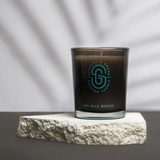 Scarlet & Grace 90 Mile Beach 60g candle with a white jar and minimalist label, designed for home decor and relaxing ambiance.