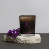 Scarlet & Grace Black Raspberry & Vanilla candle in a 60g container, featuring a sleek black design and fragrant, inviting aroma.