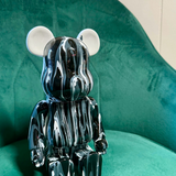 Roshi Splash Bear in white and black with splash design, featuring a playful bear graphic on a stylish casual shirt.