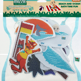 Mizzie the Kangaroo baby gift set with bath foam stickies featuring Mizzie the Kangaroo, ideal for baby bath time fun.