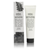 Salus Geranium & Bergamot hand and cuticle cream tube, with botanical ingredients and elegant packaging.