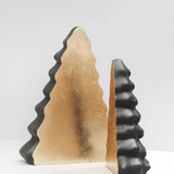 White Moose Christmas tree set in black, stylish homeware decor featuring a modern tree design with white accents.