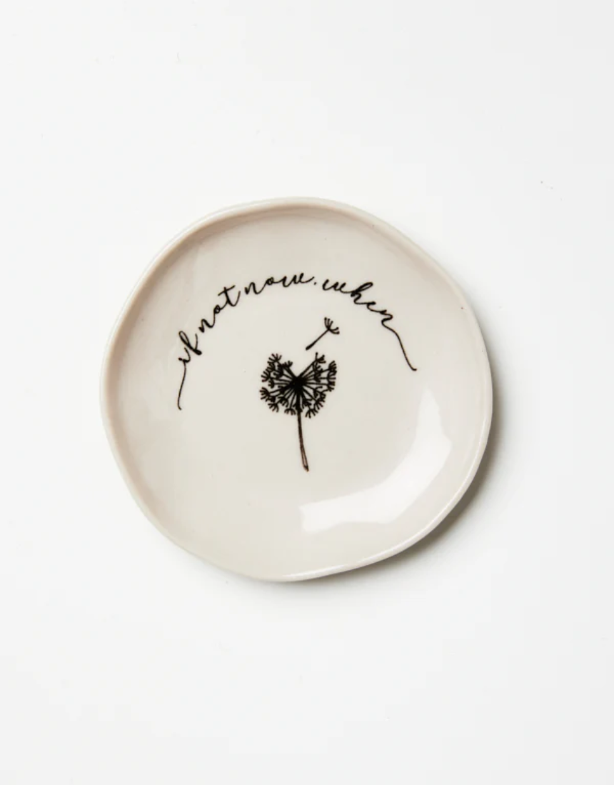 Jones & Co When Dish with intricate floral design, white ceramic serving platter, decorative and functional kitchenware