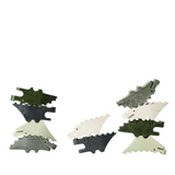 Areaware kids Croc Pile Mini in green, soft plush toy with textured croc scales, perfect for children’s play and cuddling.