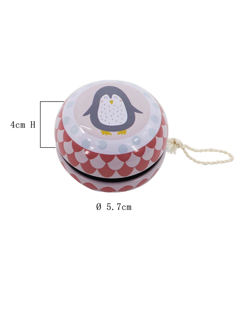Classic Tin Yo-Yos for Kids by ToysLink, colorful vintage toy with shiny metal finish and vibrant strings for fun play.
