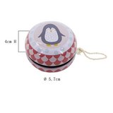 Classic Tin Yo-Yos for Kids by ToysLink, colorful vintage toy with shiny metal finish and vibrant strings for fun play.