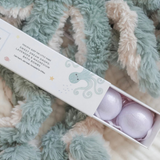 Mindful and Co Kids Sweet Dream Drops lavender and magnesium bath bomb, relaxing bath and body product for children.