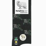 Humphrey Law Australiana socks featuring colorful Australian animal and flag patterns, made from soft, comfortable fabric.
