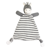 Lily & George Bowie Stripey Zebra plush toy with soft fabric and colorful striped pattern, perfect for cuddling.