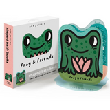 Brumby Sunstate Frog and Friends bath book with colorful frog illustrations for children, designed for water play and learning.