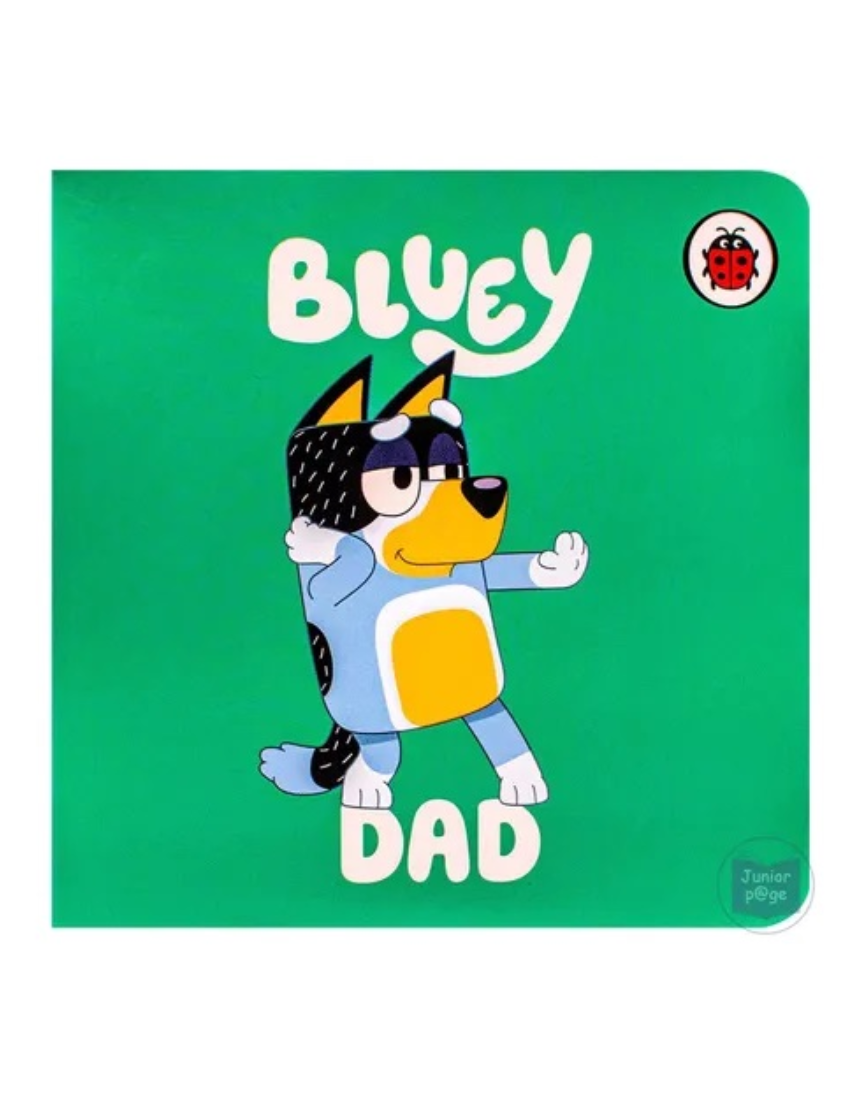 Bluey Dad Book by Brumby Sunstate, featuring colorful pages and illustrations from the popular children's storybook.