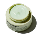 Hunter Lab Daily Relief Cream in 50ml jar, hydrating bath and body moisturizer with smooth, creamy texture and subtle branding.