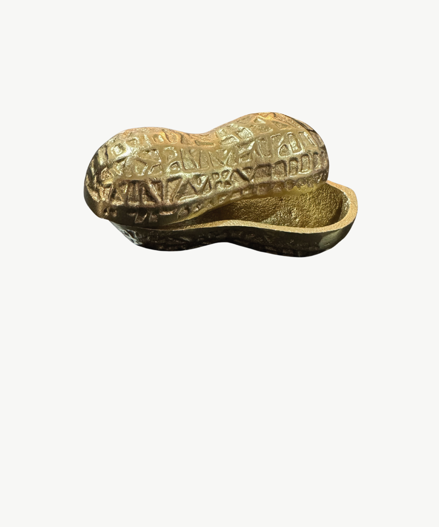 White Moose peanut bowl in white with gold accents, featuring a sleek design ideal for serving snacks or small treats.