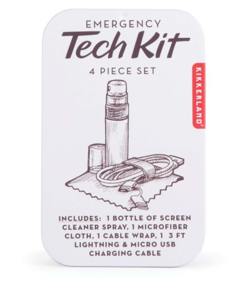 isAlbi emergency tech kit with essential tools and accessories for quick technical repairs, displayed in a compact, organized layout.
