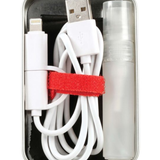 isAlbi emergency tech kit with various tools and gadgets for quick tech repairs and troubleshooting.