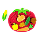 Colorful Rubbabu shapes sorter vegetables toy with various vegetable shapes and vibrant colors for educational play.
