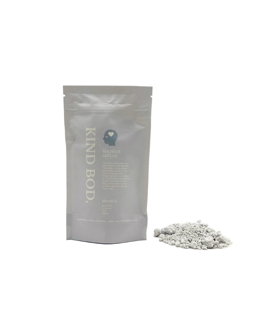 Kind Bod Shower Spell Pack - Mindful shower steamer with calming herbs, designed to enhance relaxation during shower time.