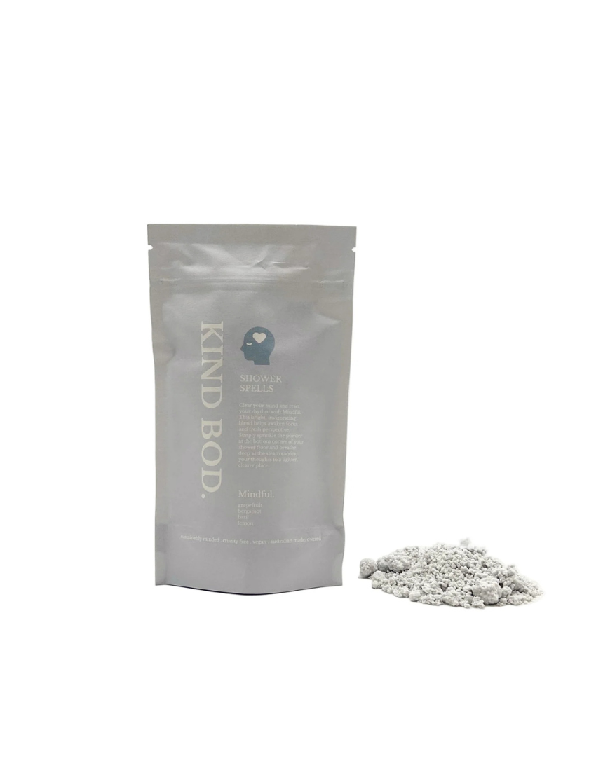 Kind Bod Shower Spell Pack - Mindful shower steamer with calming herbs, designed to enhance relaxation during shower time.
