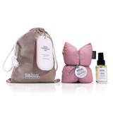Salus Sleep Essentials Set including sleep mask, lavender spray, and pillow spray for restful sleep.